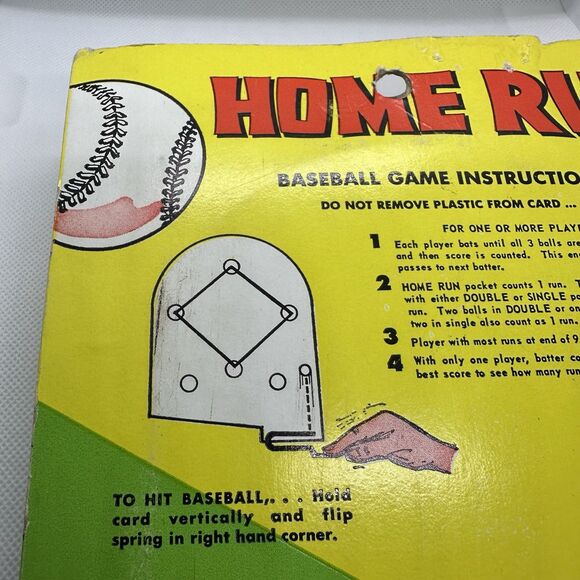 Vintage Smethport Specialty Company 1971 Home Run Baseball Pinball Game #207 - Picture 7 of 12